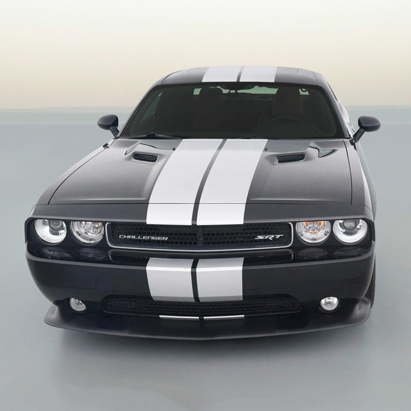 DURAFORCE 10 Inch Vinyl Rally Stripes Racing Stripe For Dodge Challenger