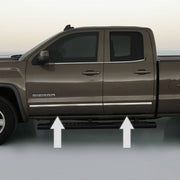 DURAFORCE Chrome Side Door Rocker Panel Molding for GMC Sierra 14-17