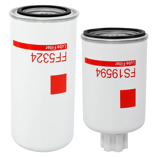 DURAFORCE FF5324 FS19594 Diesel Fuel Filter Kit for Dodge Ram 2500 3500 Cummins Engine