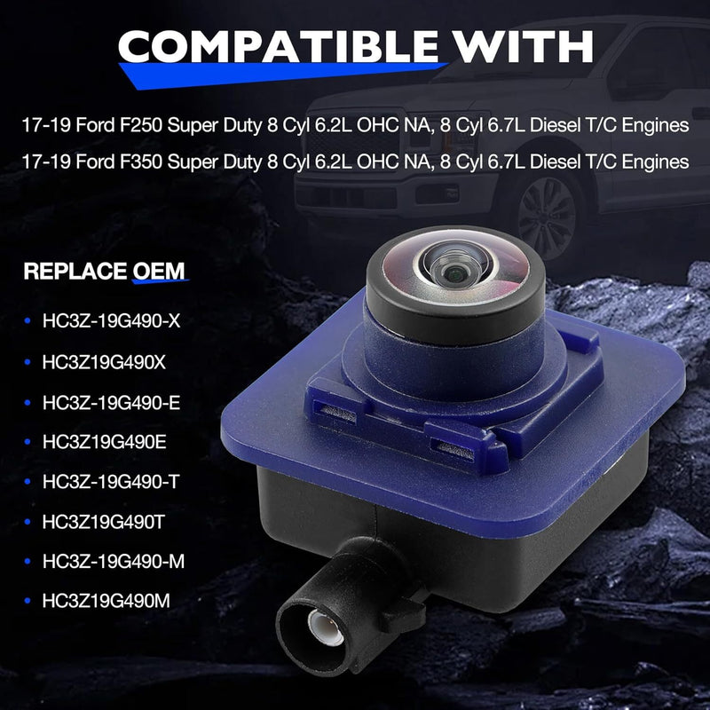 HC3Z 19G490 X Rear View Backup Camera for Ford F250 F350 Super Duty 2017 2019