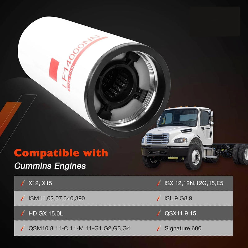 LF14000NN Oil Filter for Fleetguard Cummins ISX ISM X12 4367100 LF9080 LF9001 6X