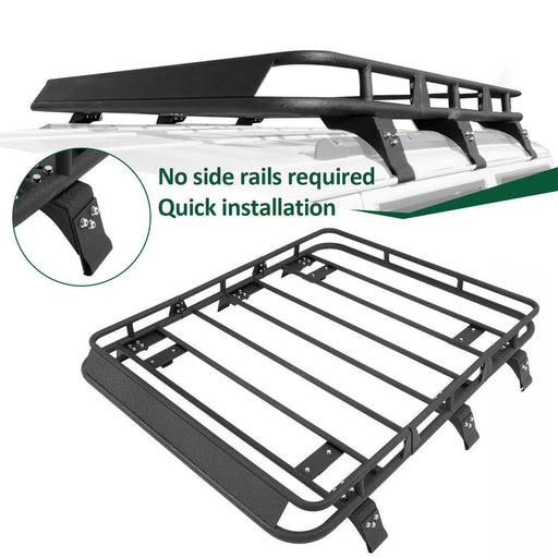 DURAFORCE Roof Cargo Basket Top Rack Luggage Carrier For Jeep Cherokee XJ 1984-2001
