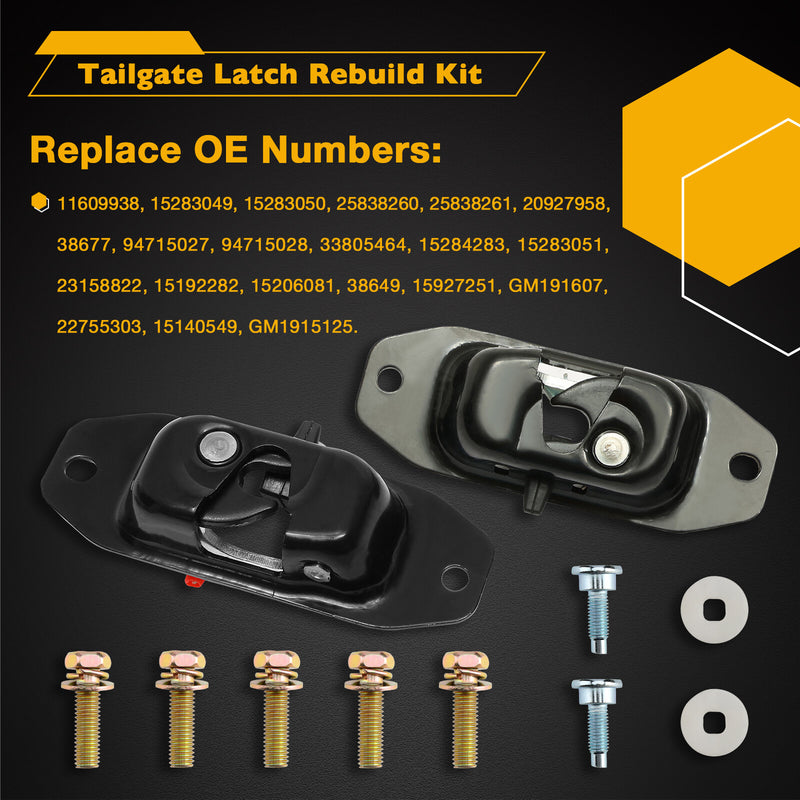 20928119 Tailgate Latch Handle Rebuild Kit for Chevy Silverado GMC Sierra 07 14