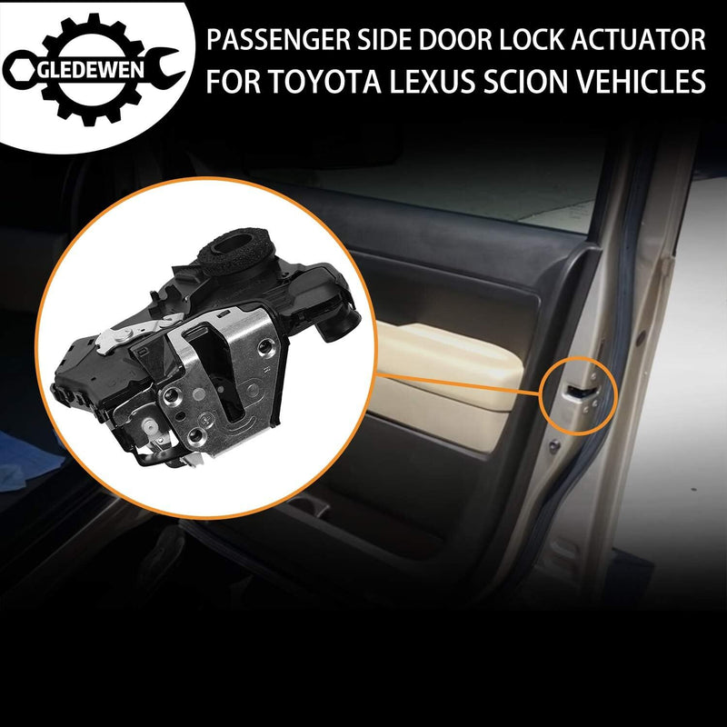 Front Right Left Door Lock Actuator for 2007 2019 Toyota Camry 4Runner Lexus Scion