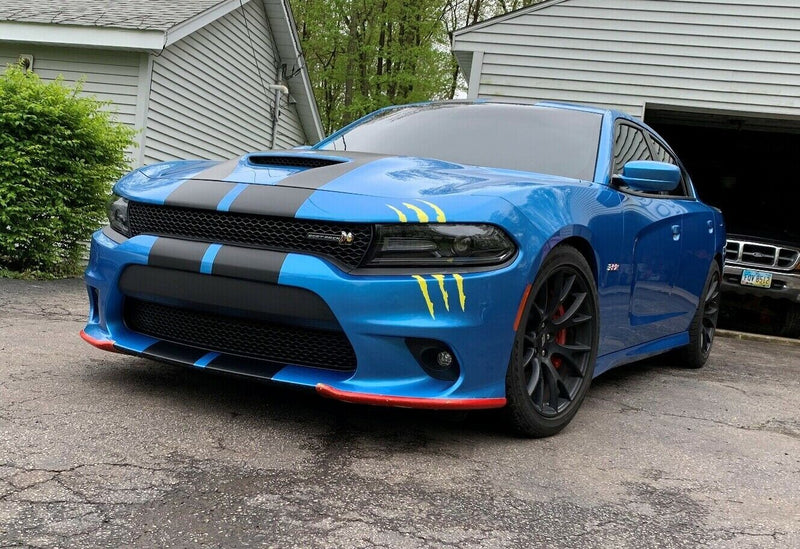 DURAFORCE 10 Inch Vinyl Rally Stripes Racing Stripe Kit Hood Trunk Roof for Dodge Charger