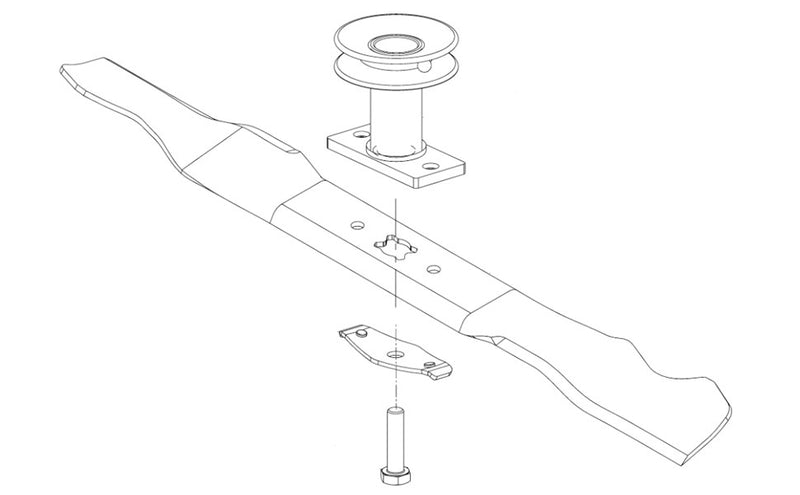 68702528 Lawn Mower Blade Adapter With Pulley For MTD Gold Pro Yardman Troybilt