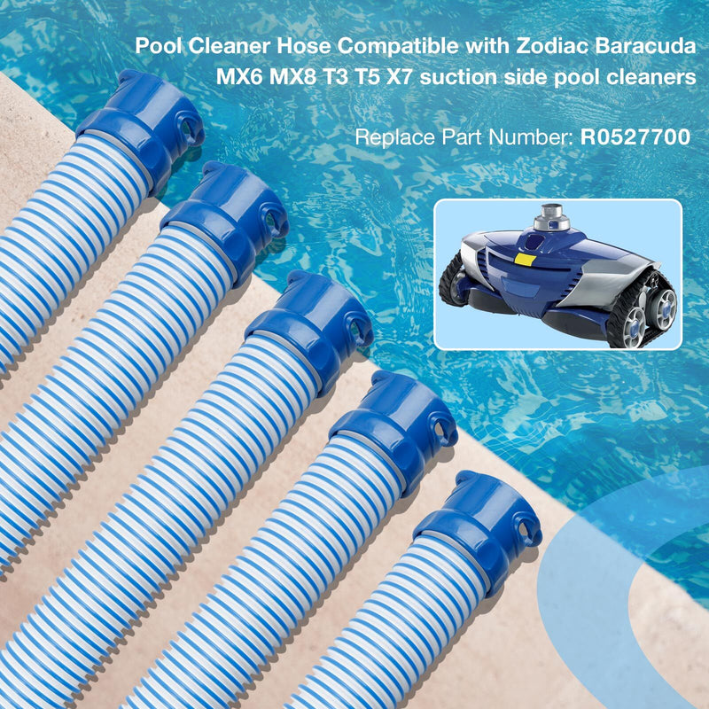 R0527700 39in Pool Cleaner Twistlock Hose for Zodiac Baracuda MX6 MX8 X7 T5 5Pcs