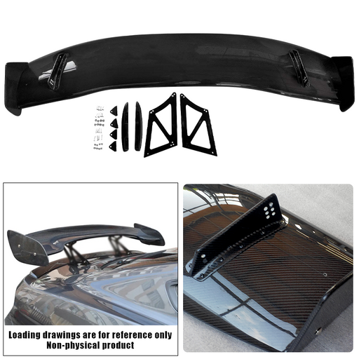 DURAFORCE Fit 2013-2020 AUDI A3 S3 RS3 TYPE-8V SEDAN Carbon Fiber Trunk Black Spoiler Wing