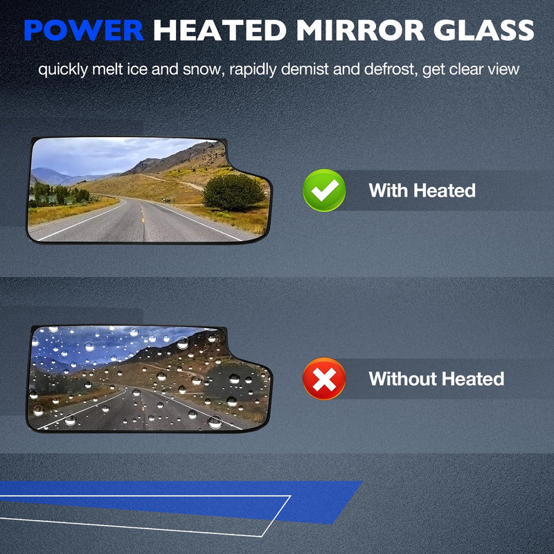 23444113 Passenger Right Side Lower Mirror Glasses For Chevy Silverado GMC 14 17