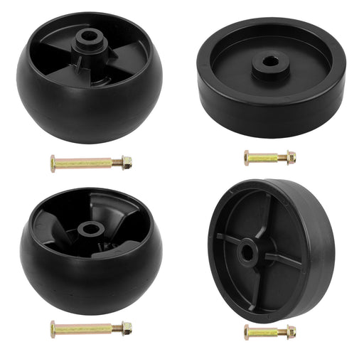 DURAFORCE 7340973 73404155 Lawn Mower Deck Roller Wheel Kit For Cub Cadet Craftsman 4pc