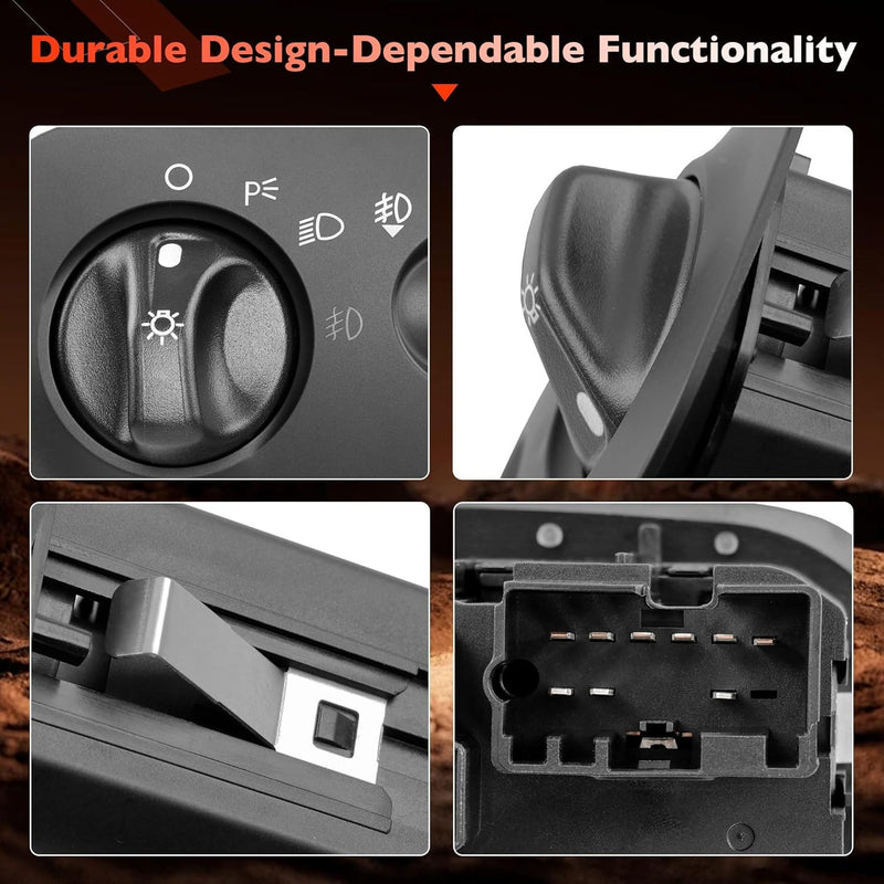 Headlight Switch with Fog Light Function for 2000 2004 Ford F150