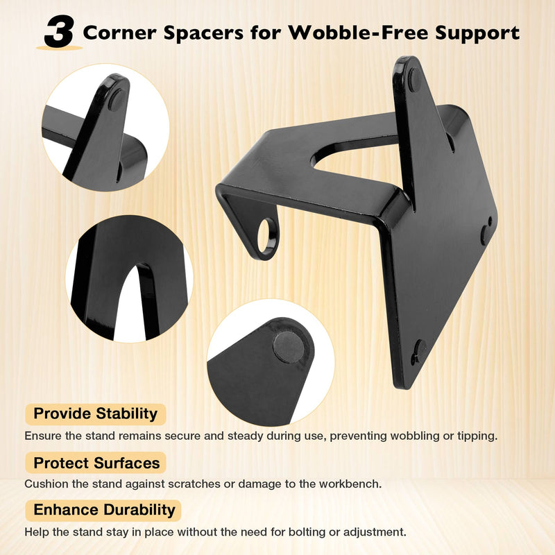 Reloading Powder Measure Stand for Most Powder Measures 7/8in Mount Hole Black
