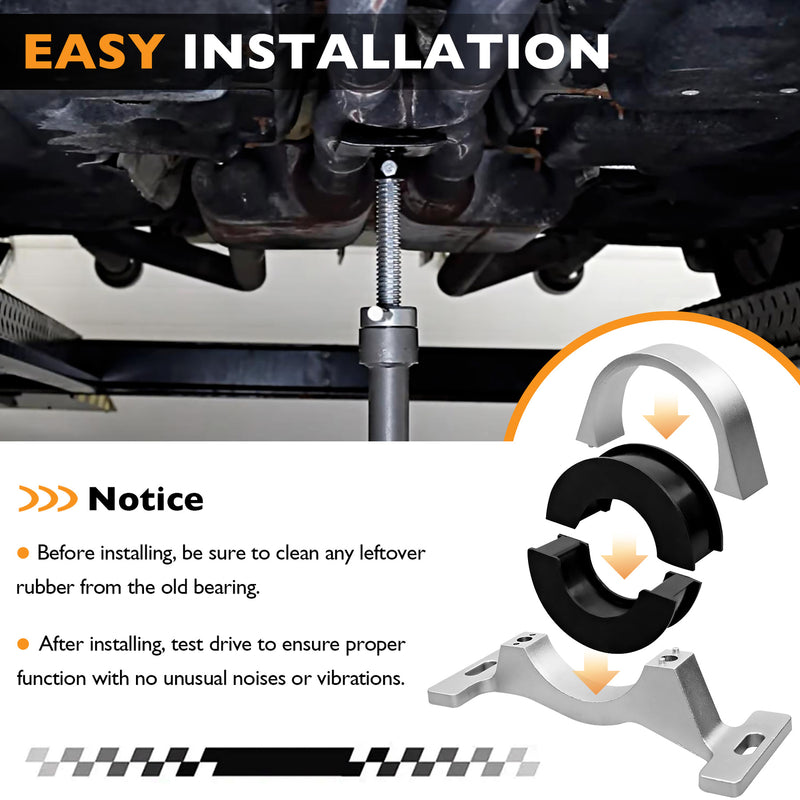 Silver Drive Shaft Center Support Bearing Solution for Dodge Charger Challenger