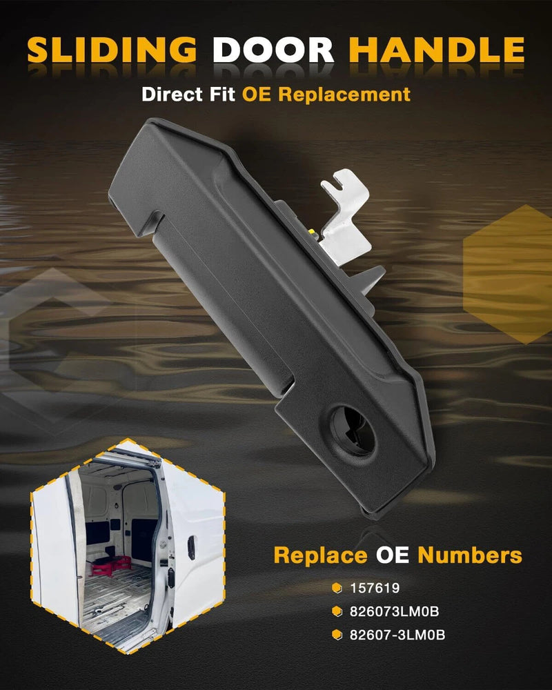 Exterior Sliding Door Handle Rear Left for Nissan NV200 for Chevy City Express