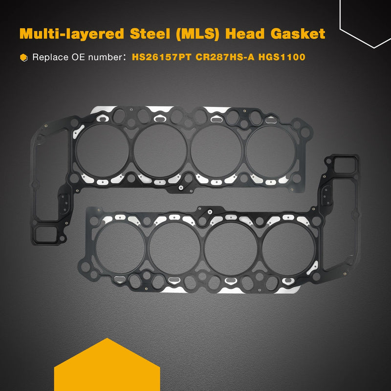 Head Gasket Set With Bolts For 99 To 03 Dodge Ram Durango Grand Cherokee 4.7L
