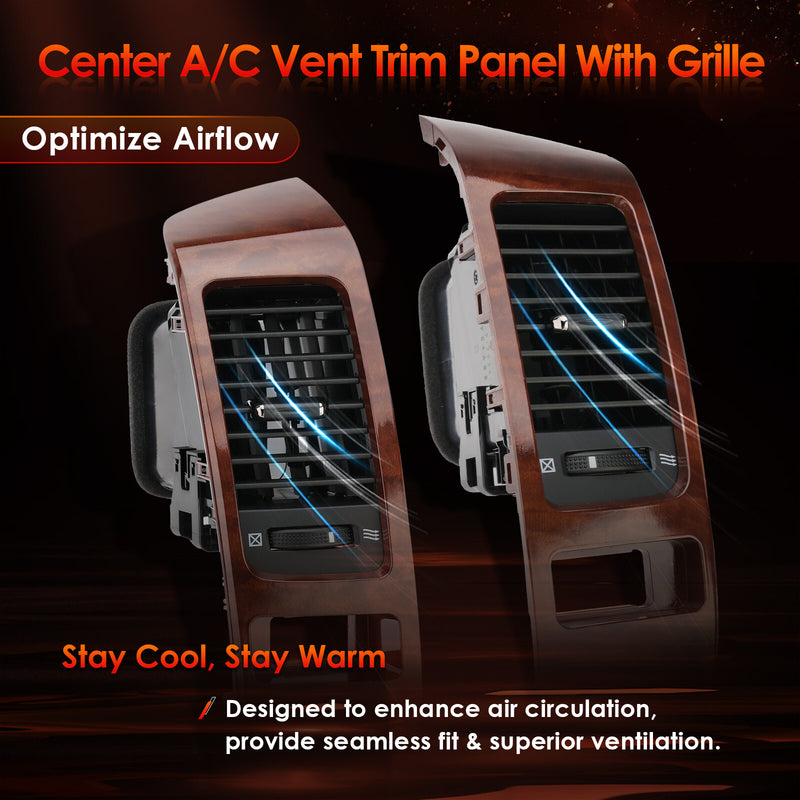 Instrument Air Vent Finish Panel Garnish for Lexus GX470 Toyota Prado 2003-2009