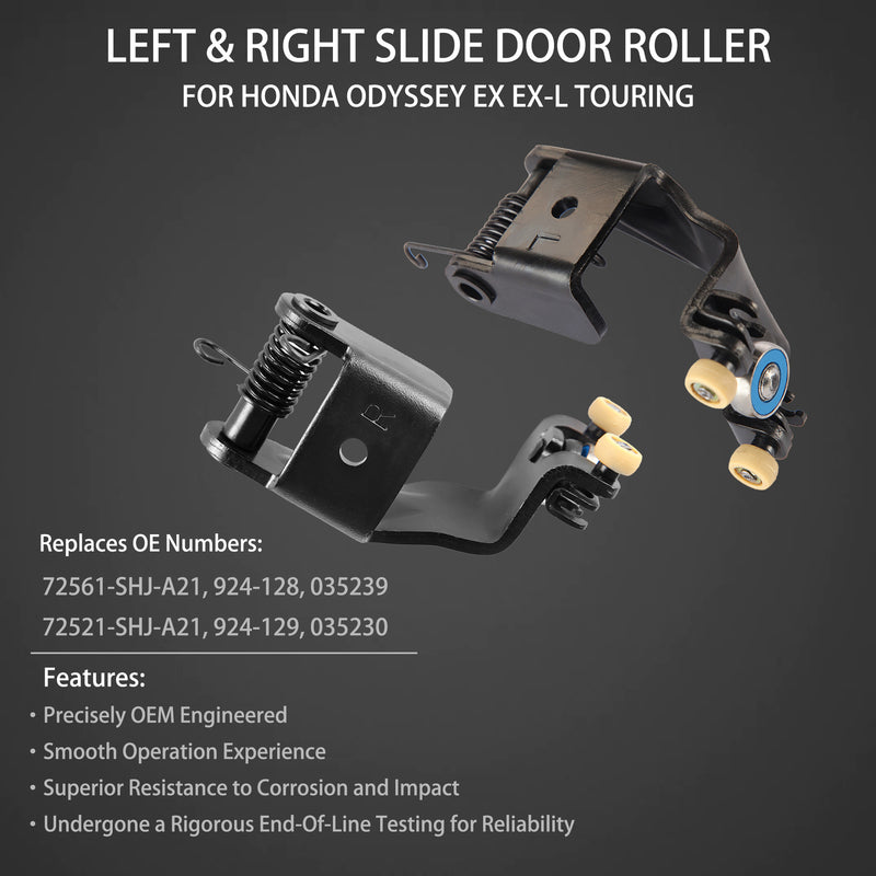 Center Sliding Door Hinger Rolle Left Right Side for Honda Odyssey 2005 to 2010