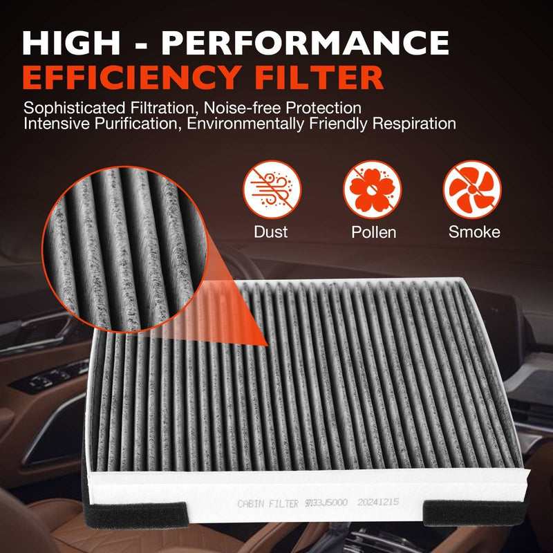 Engine Cabin Air Filter Set for Kia Telluride Hyundai Santa Fe 3.8L 2.0L