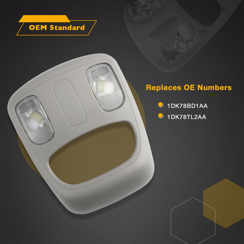 1DK78BD1AA Overhead Console Housing Reading Light For 02 10 Ram 1500 2500 3500