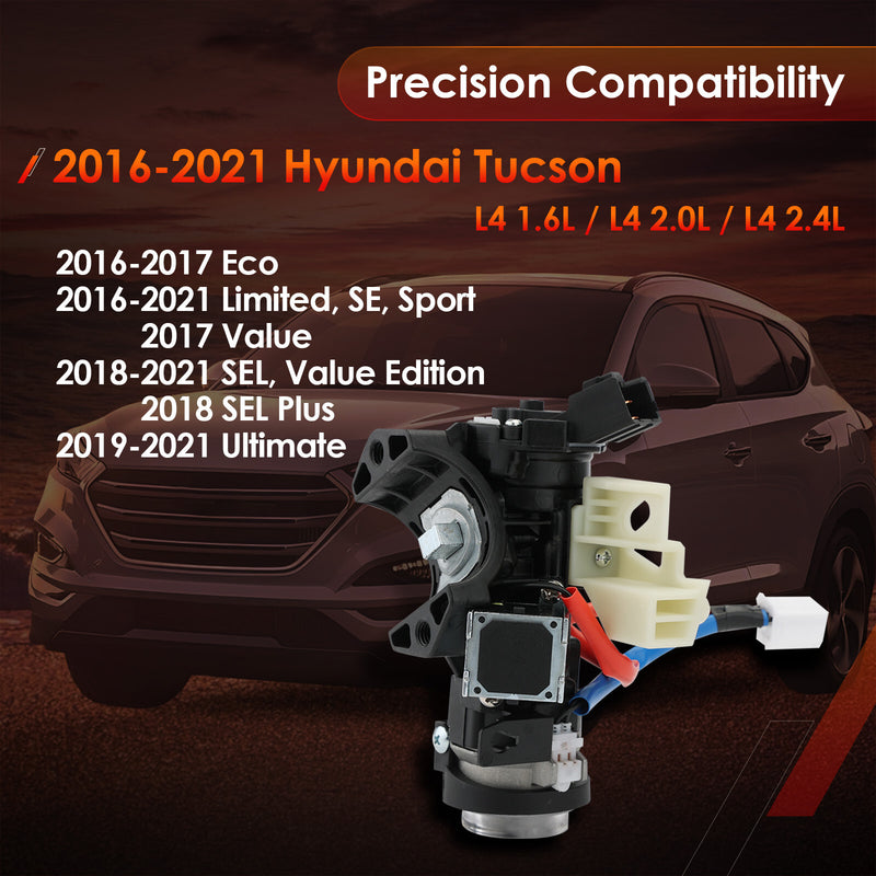 Ignition Lock Cylinder Housing and Cylinder Switch for Hyundai Tucson L4 16-21