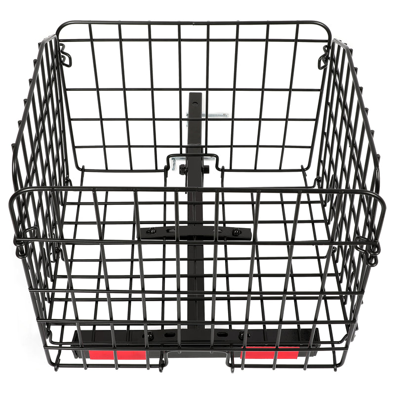 Folding Rear Basket Accessory for Most Mobility Scooters Sturdy Steel Black