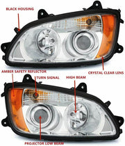 DURAFORCE 2P Headlight Fit 2008-2017 Kenworth T170 T270 T370 T470 T440 T660 Left & Right