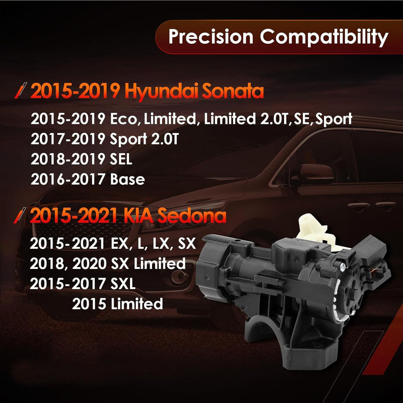 Ignition Lock Switch Cylinder Housing For Kia Sedona Hyundai Sonata 2015 2021