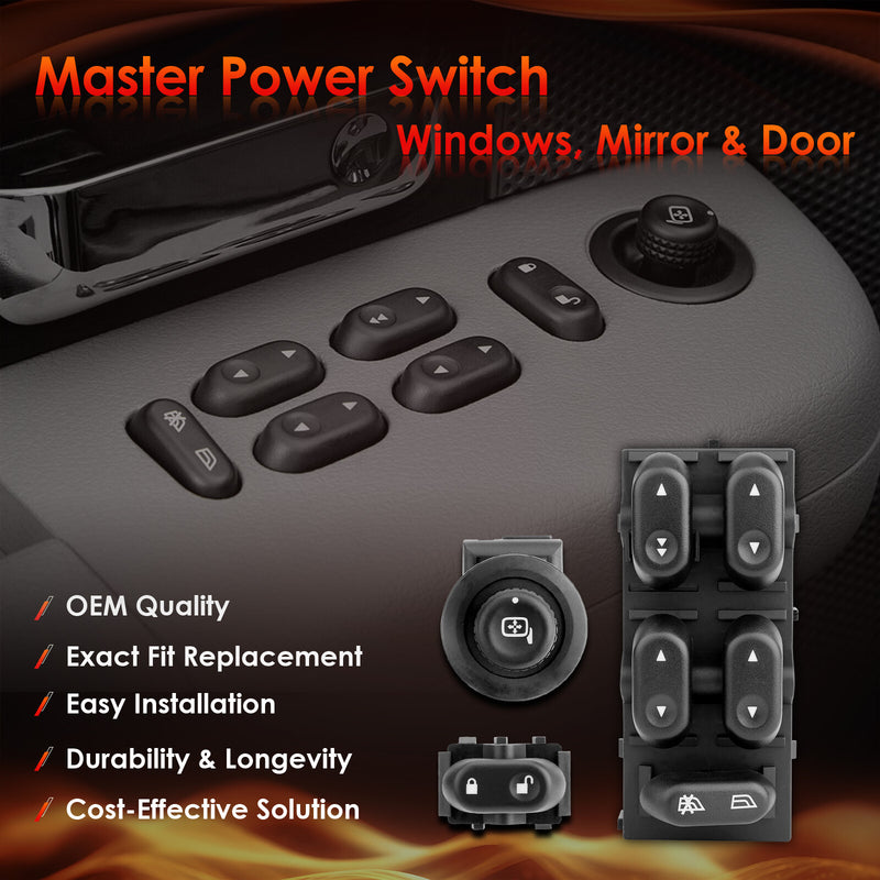 Driver Side Master Power Window Mirror Door Lock Switch for Ford F150 2004 2008