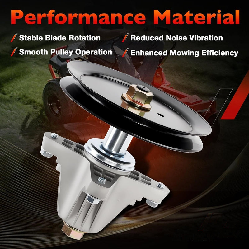 618P09395 Mower Deck Spindle for Cub Cadet Craftsman Z5400 Mustang Z46 2 Blades