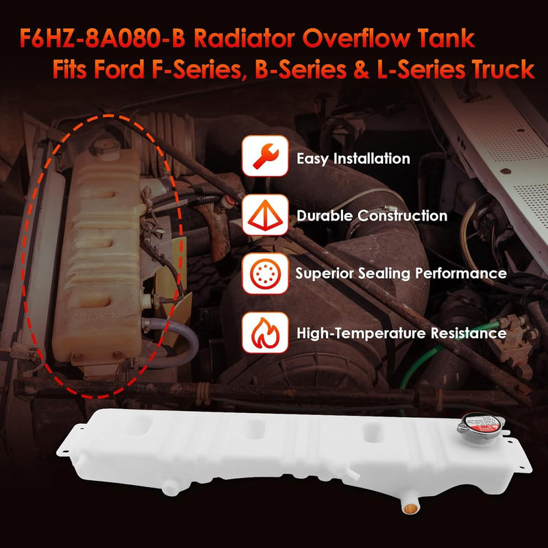 F6HZ8A080B Radiator Coolant Reservoir For Ford F600 F700 F800 B600 80 To 99