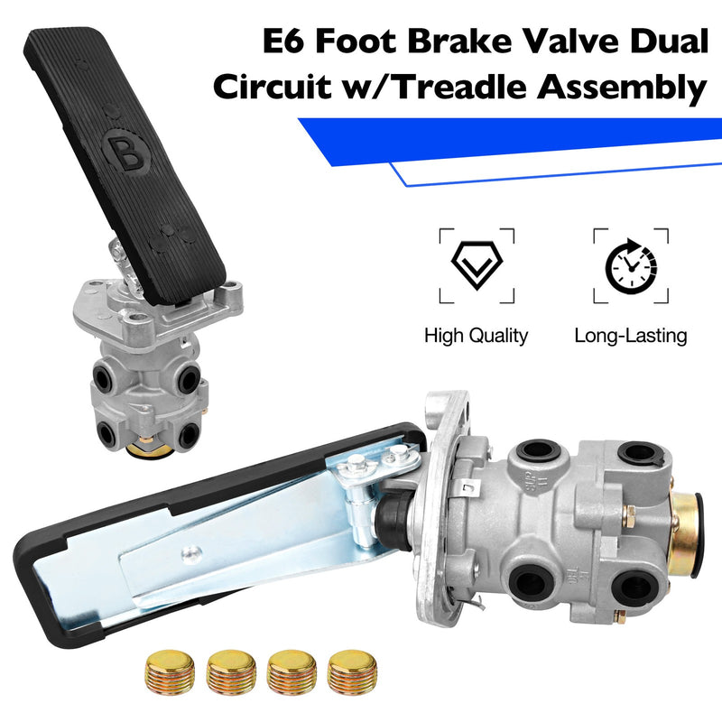 286171 KN22140 Trailer E6 Foot Parking Brake Dual Circuit Valve for Bendix