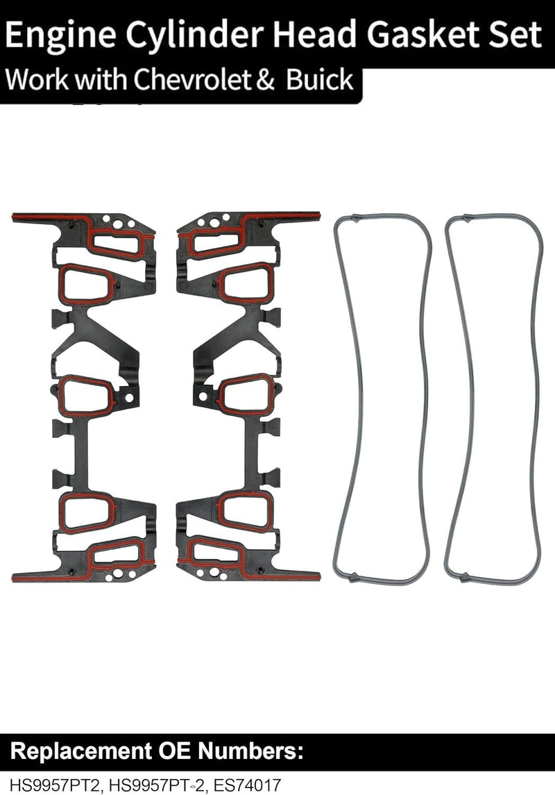 Head Gasket With Cylinder Head Bolt For Chevrolet Pontiac Buick Oldsmobile 3.1L