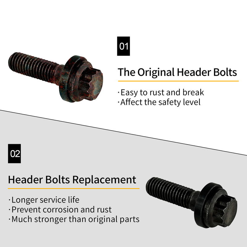 8x1.25 Intake Manifold Bolt for Chevy Gen III LS 3/8 Flanges 4.8 5.3 6.0 6.2L
