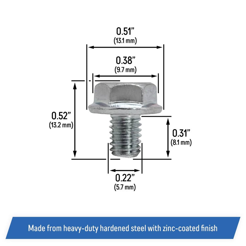DURAFORCE Recoil Starter Flange Bolts 6x10 for Select Honda GX Engines 90008 ZE2 003 6 Pack