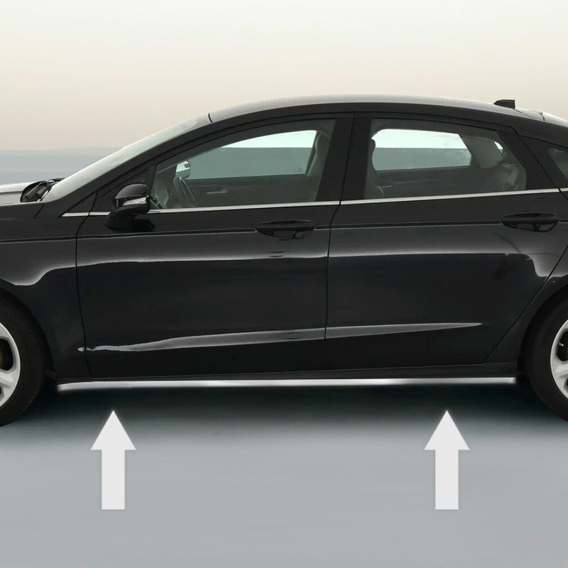 Rocker Panel Chrome Trim Side Molding for Ford Fusion 13 14 15 16 17