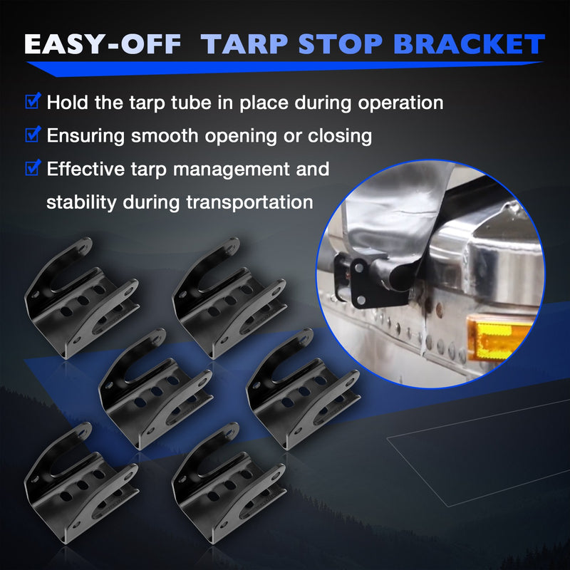 1100833 Tarp Body Mount Stops Bracket for 17057751 Dump Truck Tarp 6 Pack