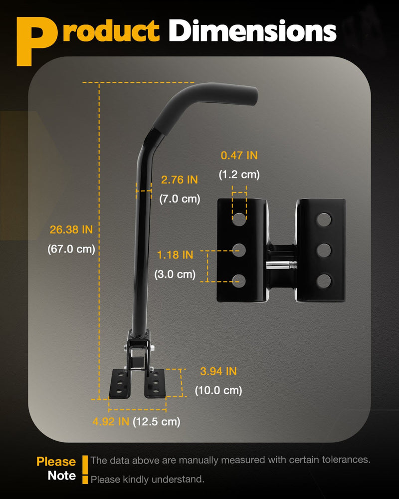 Adjustable Lawn Mower Assist Handle Grab Bar Kit for Almost Zero Turn