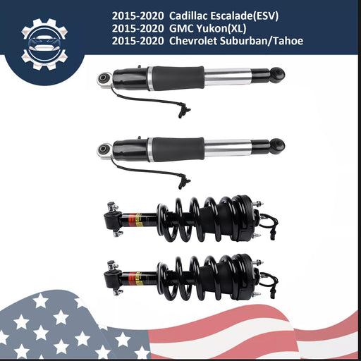 DURAFORCE Set of 4 Front Rear Shock Absorber Struts Assys For Escalade Chevy Tahoe Yukon
