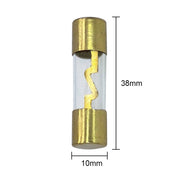 DURAFORCE AGU Fuse 30A Gold Glass Inline For Car Auto Audio Stereo Amplifier Protection