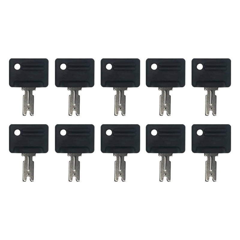 DURAFORCE Ignition Key for Caterpillar Crown Yale Hyster Gradall 107151 002 10 Pack