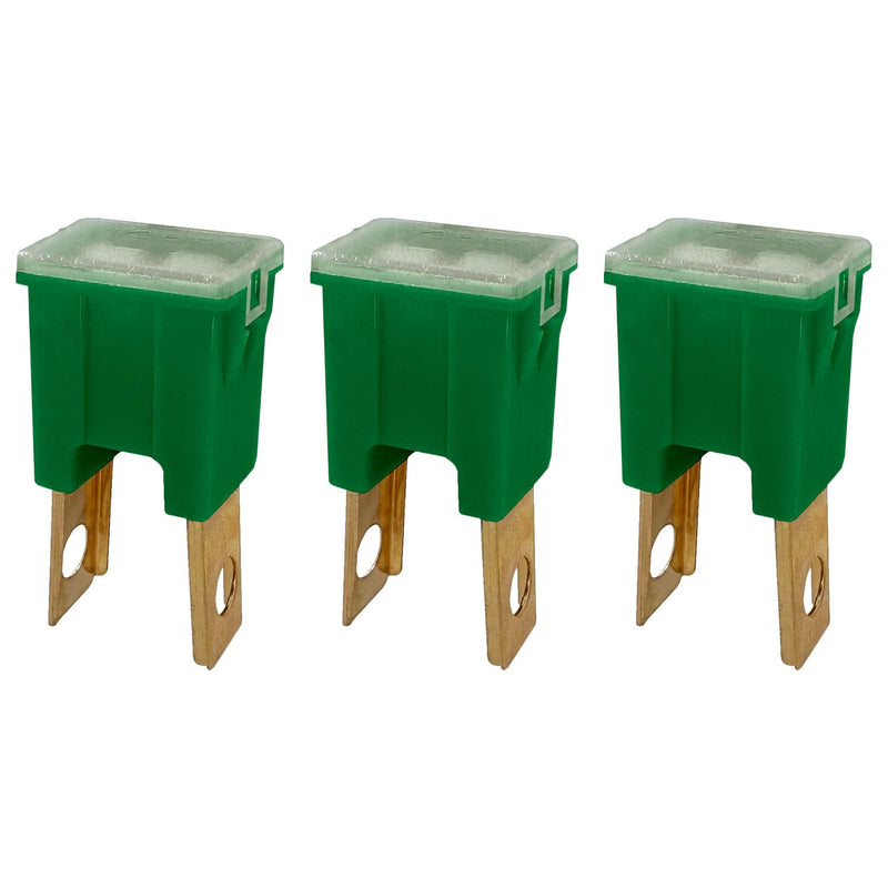DURAFORCE 40A Straight Male Fuse Cartridge FLM PAL Auto Link for Car Truck RV SUV 3 Pack