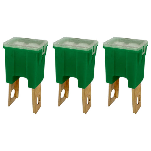DURAFORCE 40A Straight Male Fuse Cartridge FLM PAL Auto Link for Car Truck RV SUV 3 Pack