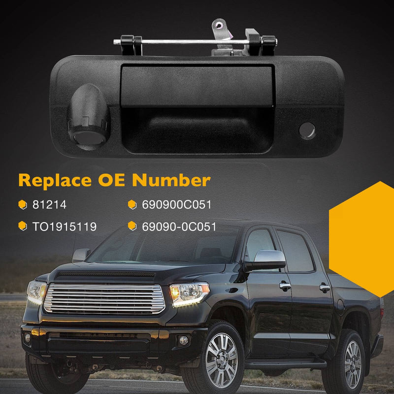 690900C051 Metal Tailgate Handle with Camera Hole for Toyota 2007 2013 Tundra