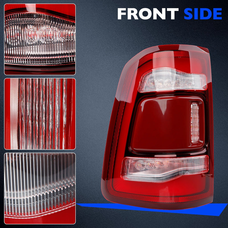 55112991AD LED Brake Tail Light Assembly Rear Left Driver for Ram 1500 2019to2024