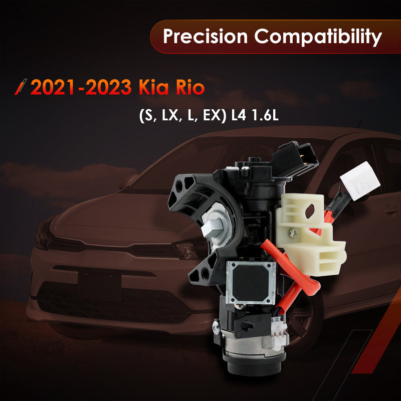 Ignition Lock Cylinder Switch & Cylinder Housing with Keys for Kia Rio 2021 2023