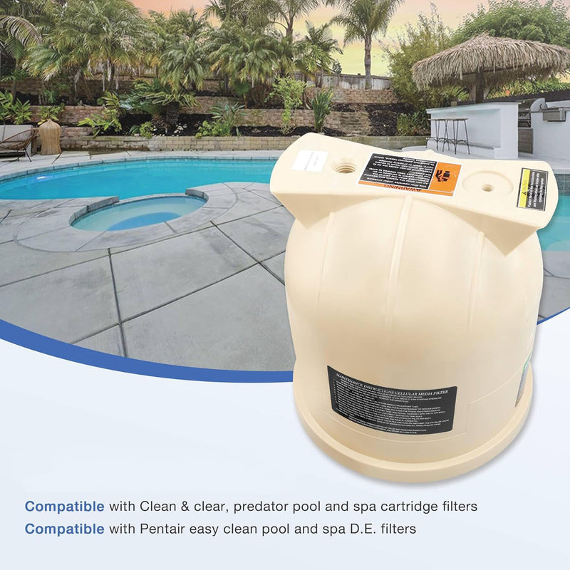 Pool Filter Cover Lid for Pentair Clean and Clear Predator Pool and Filter