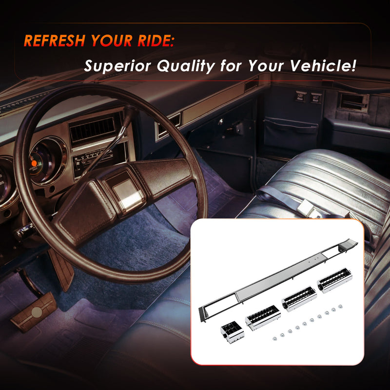 Center Dash AC Air Vent Trim Plate for Chevy Silverado GMC C K 1500 2500 81-91
