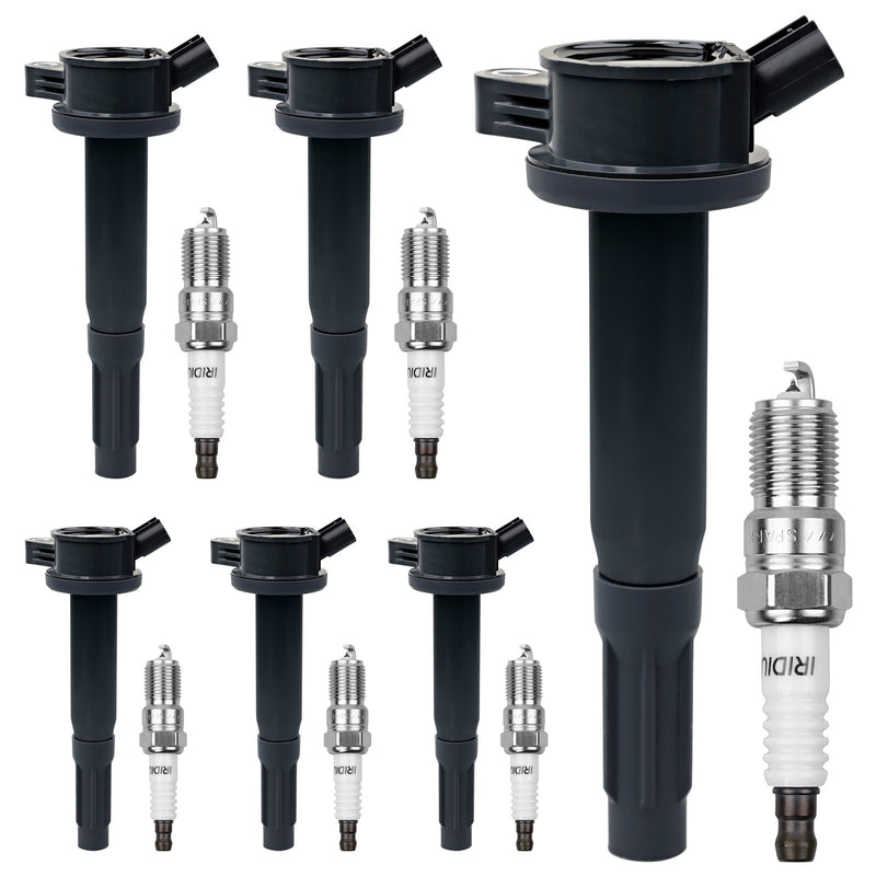 UF486 Ignition Coil Pack & Spark Plug Set for Ford Fusion Escape Mercury 3.0L 6x