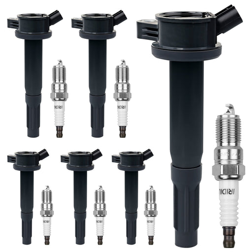 DURAFORCE UF486 Ignition Coil Pack & Spark Plug Set for Ford Fusion Escape Mercury 3.0L 6x