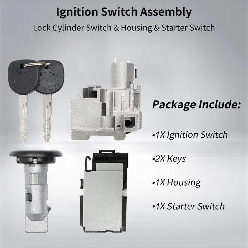 Ignition Lock Cylinder Switch Housing For Chevy Silverado GMC Sierra 03 To 07